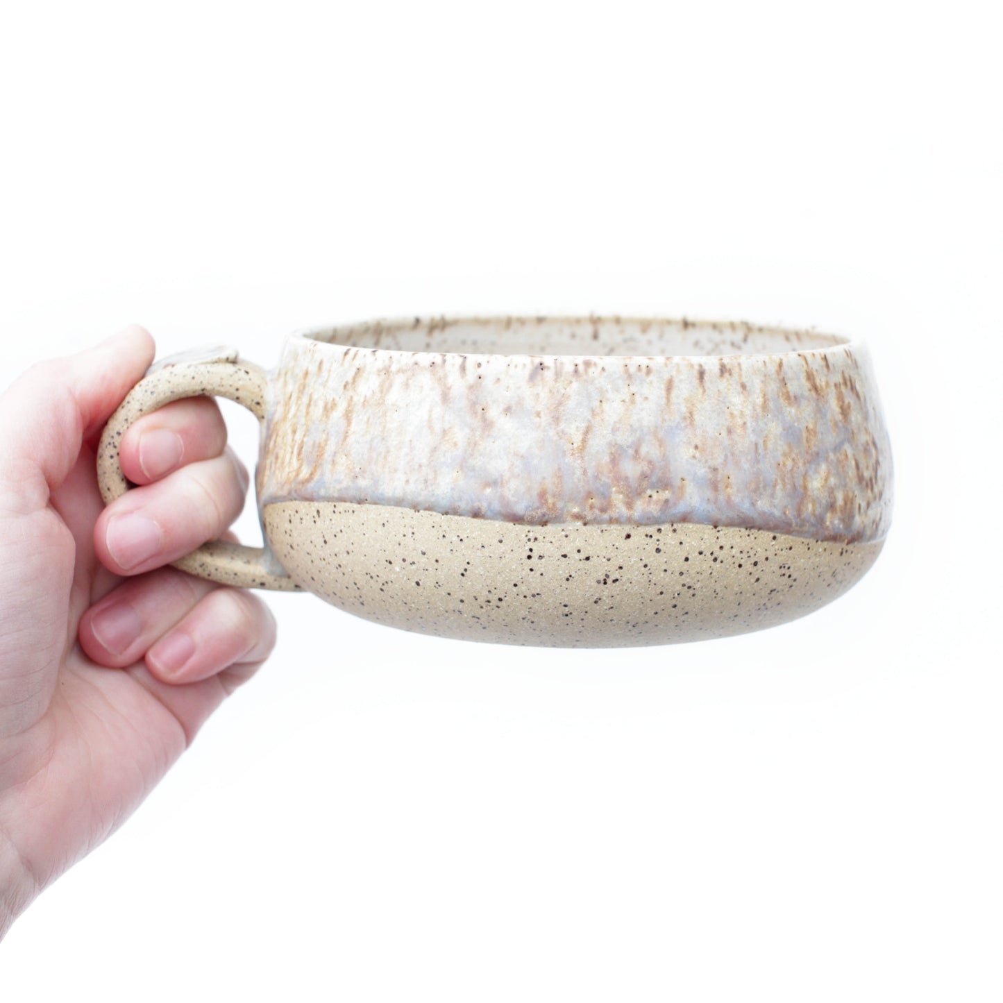 Crystal Cream Speckled Stoneware Mug