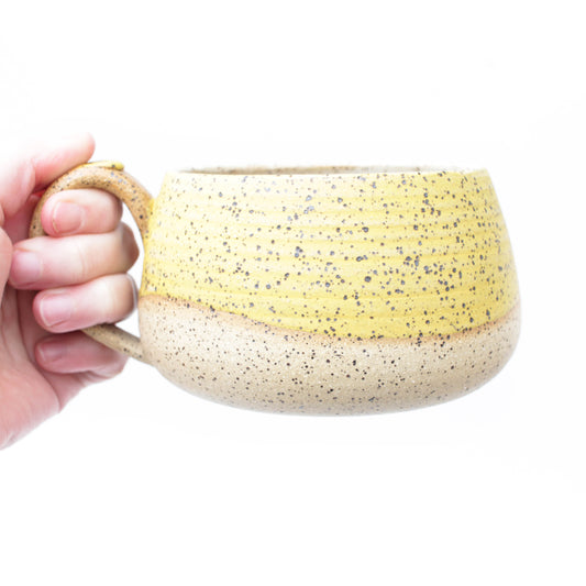 Sunflower Yellow Speckled Stoneware Mug