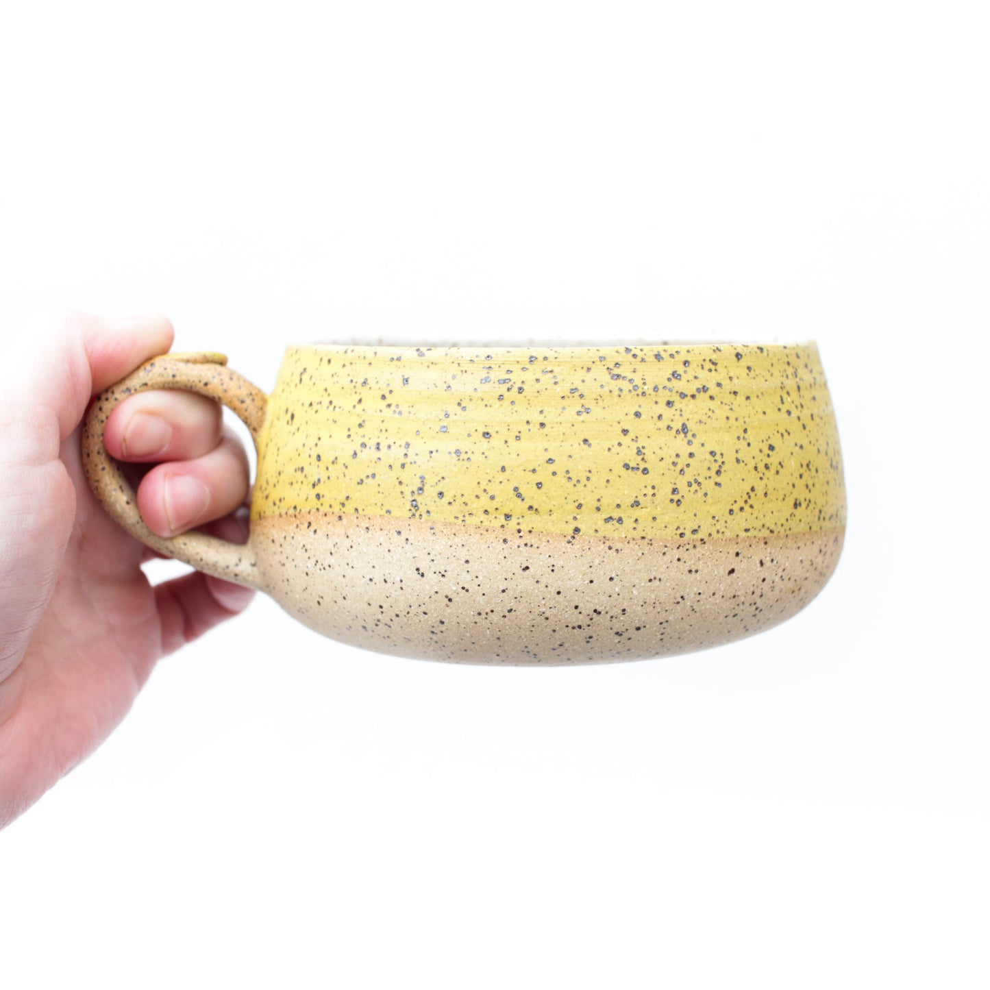Sunflower Yellow Speckled Stoneware Mug