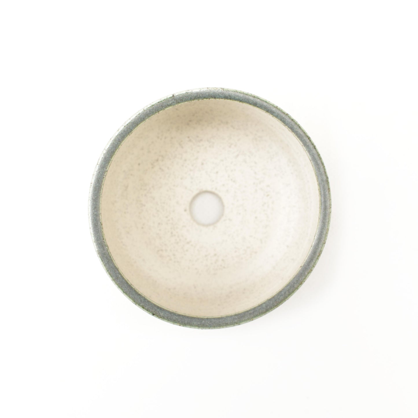 4" Soft Sage Green Speckled Stoneware Planter Pot