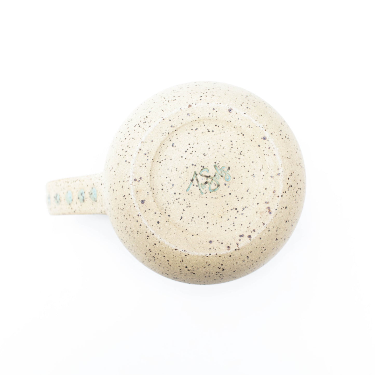 Turquoise Speckled Stoneware Mug