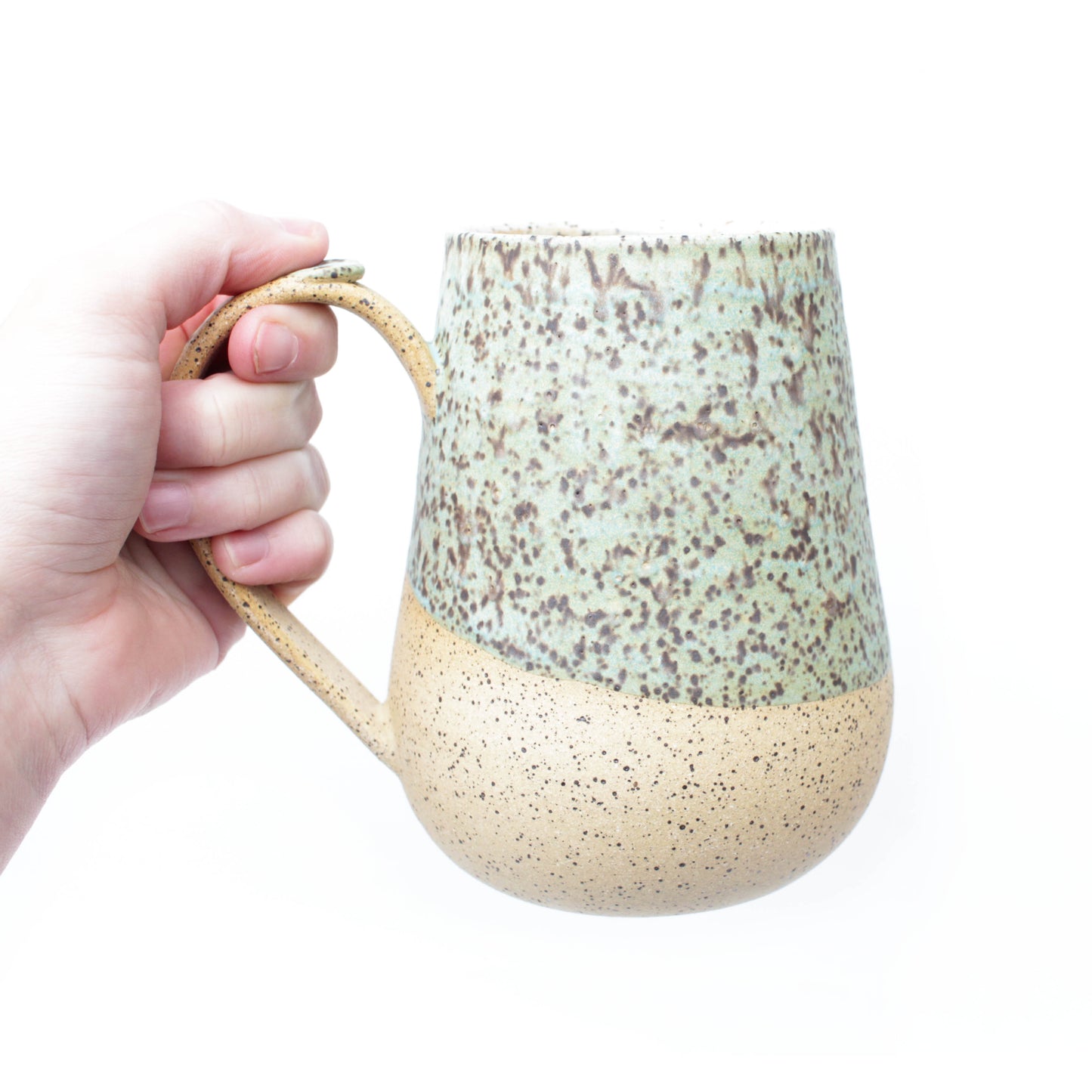 Turquoise Speckled Stoneware Mug