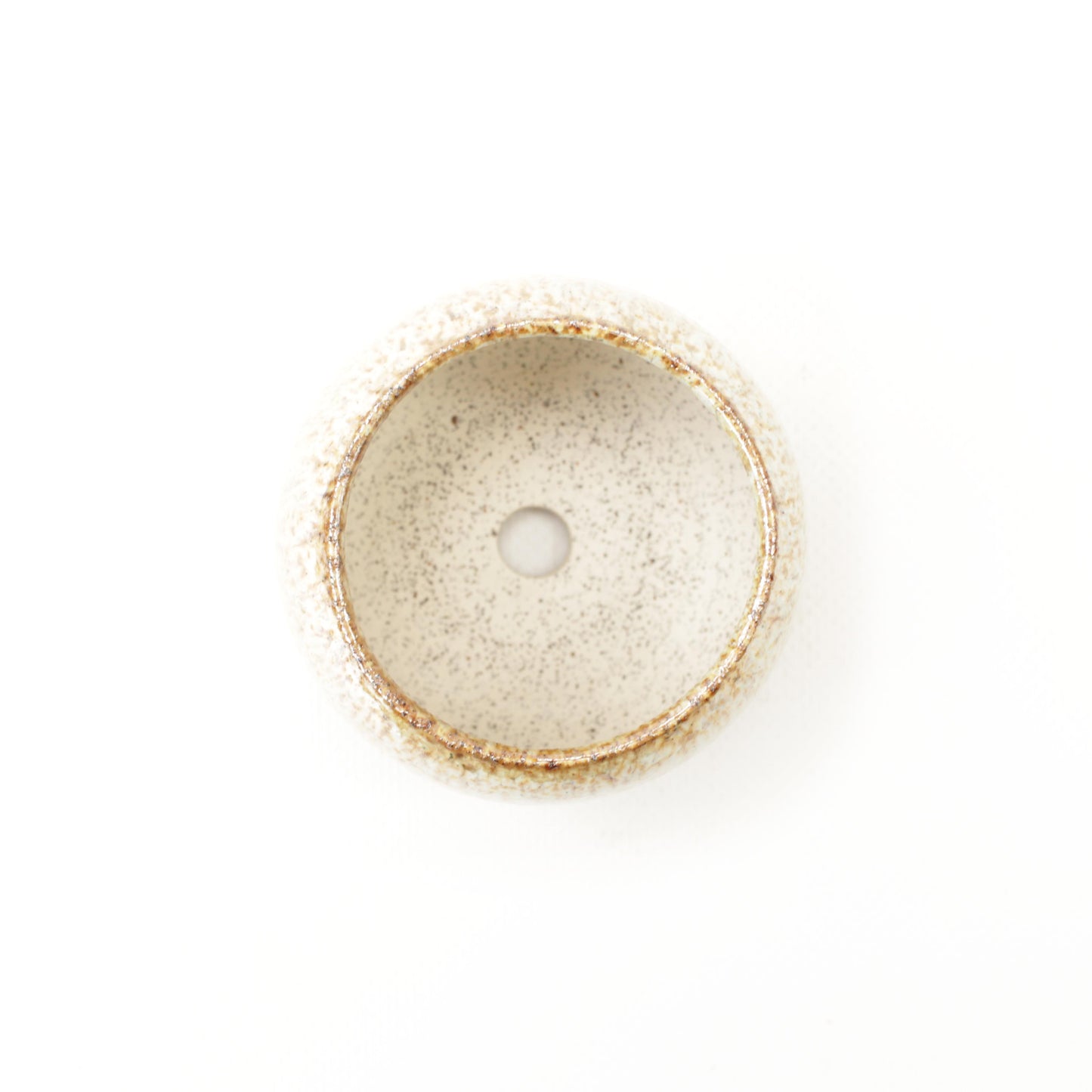 2.75" Iridescent Speckled Stoneware Planter Pot