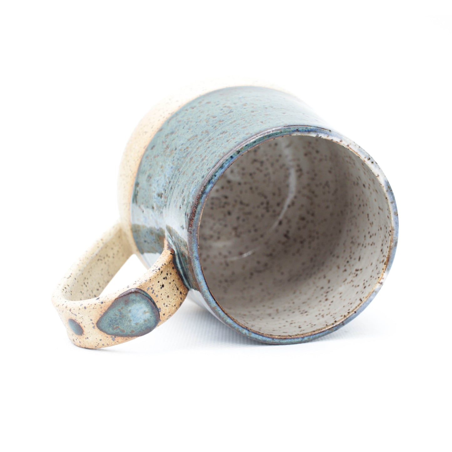 Blue Speckled Stoneware Mug