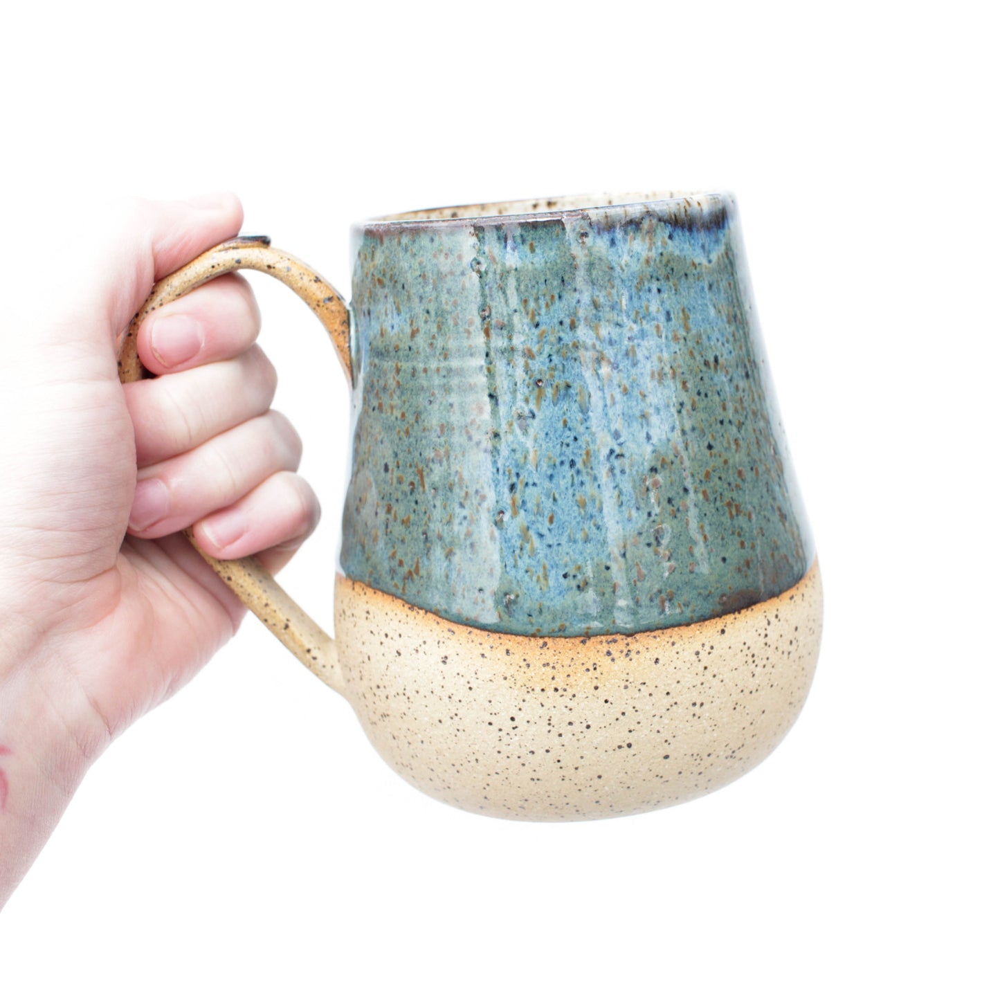 Blue Speckled Stoneware Mug