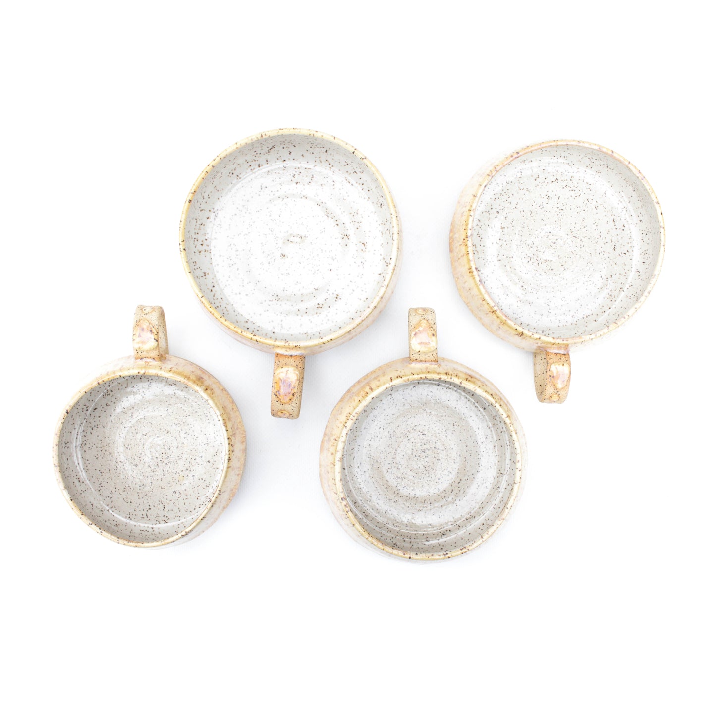 Toasted Cream Speckled Stoneware Latte Mug