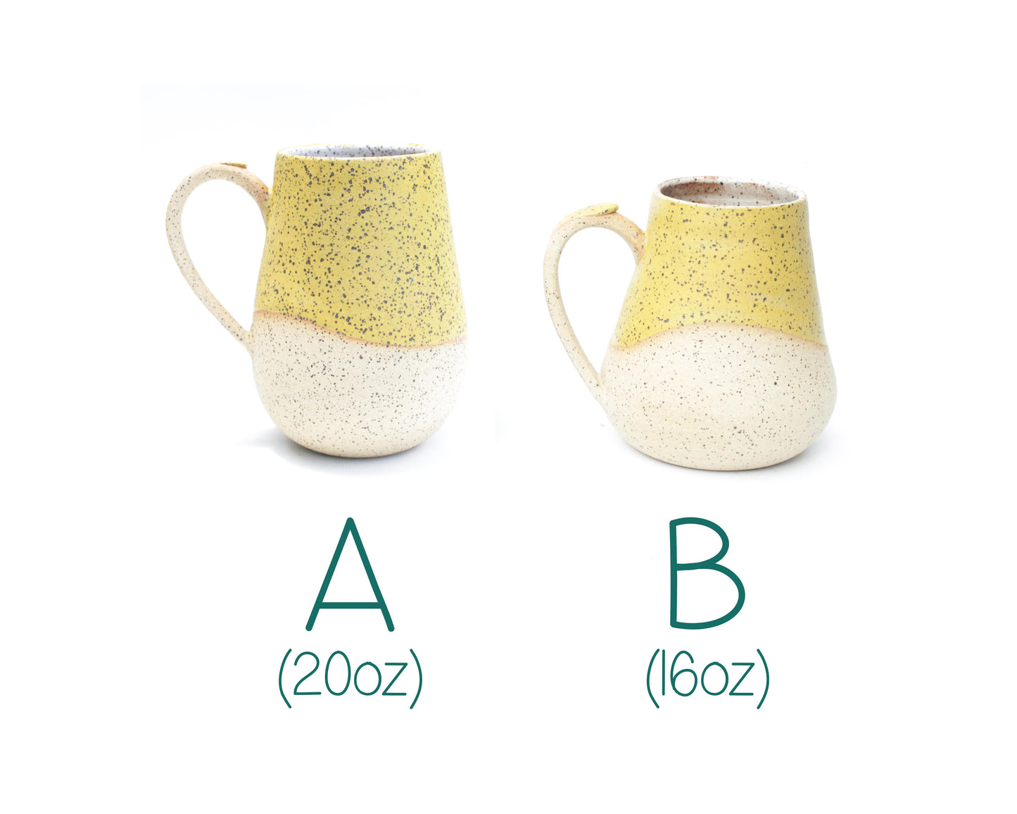 Sunflower Yellow Speckled Stoneware Mug