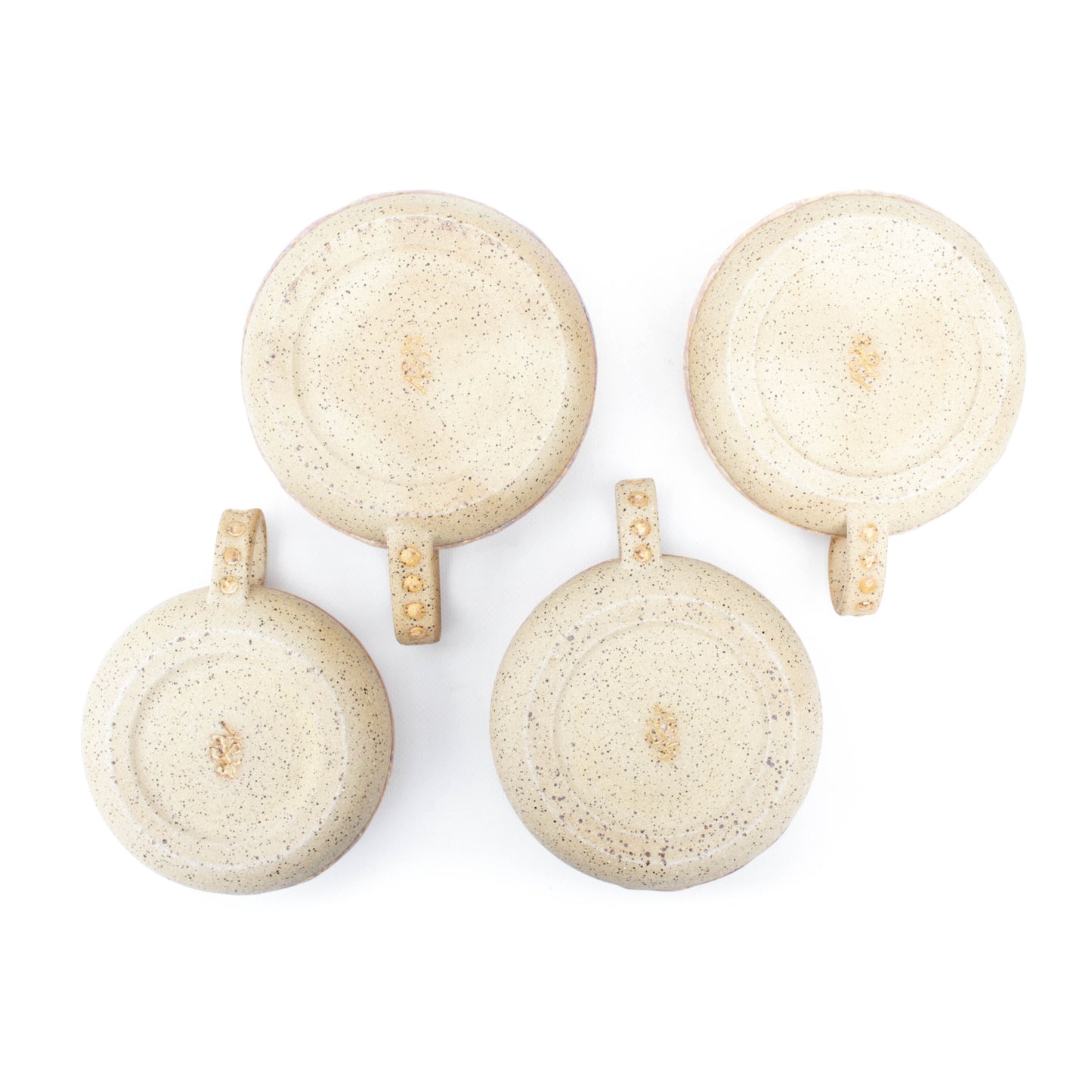 Toasted Cream Speckled Stoneware Latte Mug