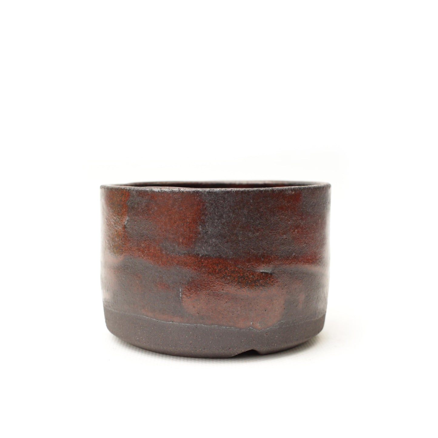 3.5" Lava Black Stoneware Planter Pot