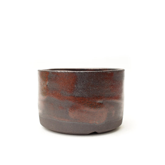 3.5" Lava Black Stoneware Planter Pot