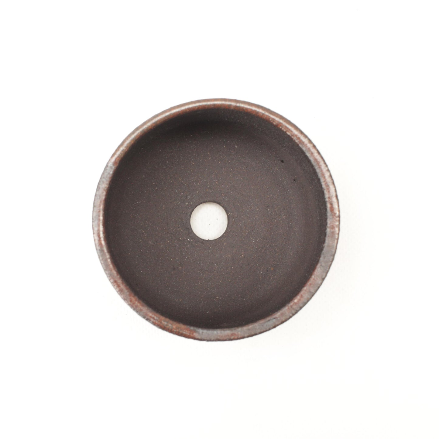 3.5" Lava Black Stoneware Planter Pot