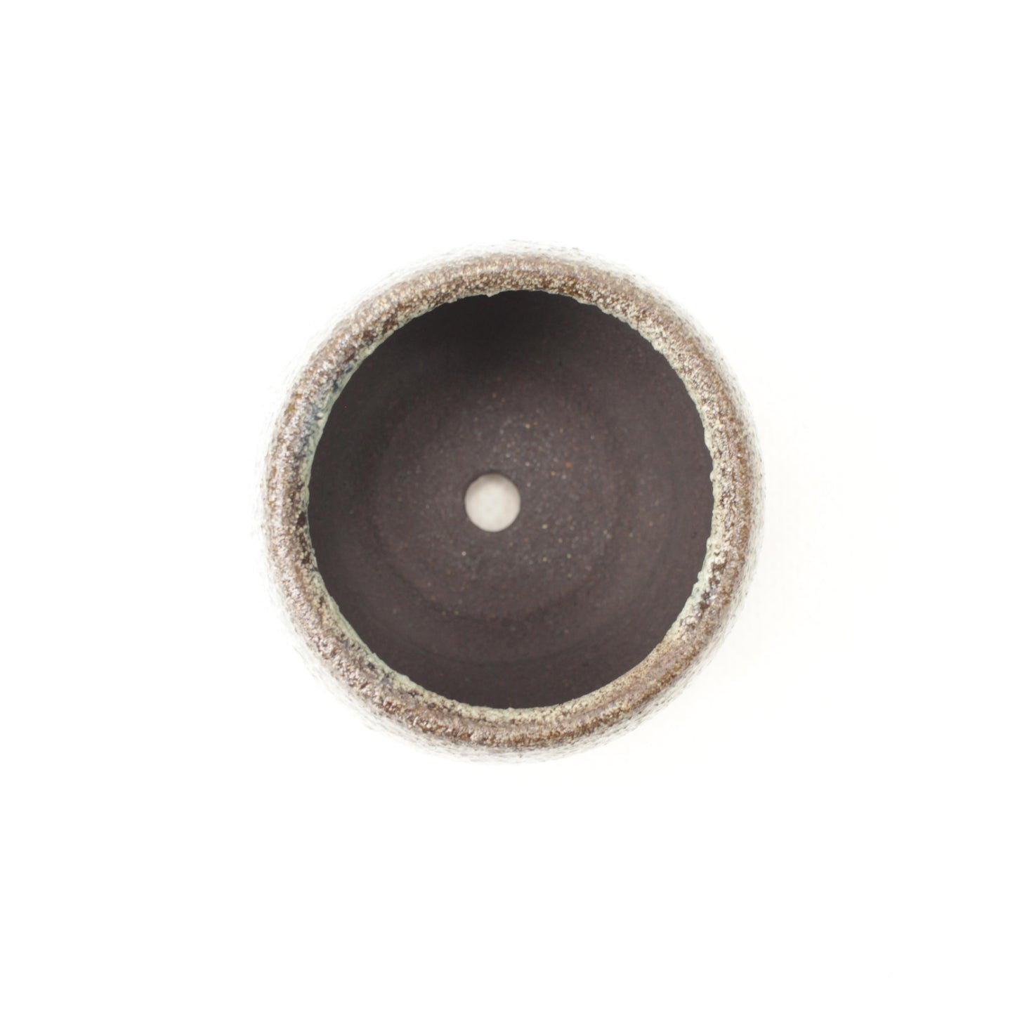 2.75" Mint Black Stoneware Planter Pot