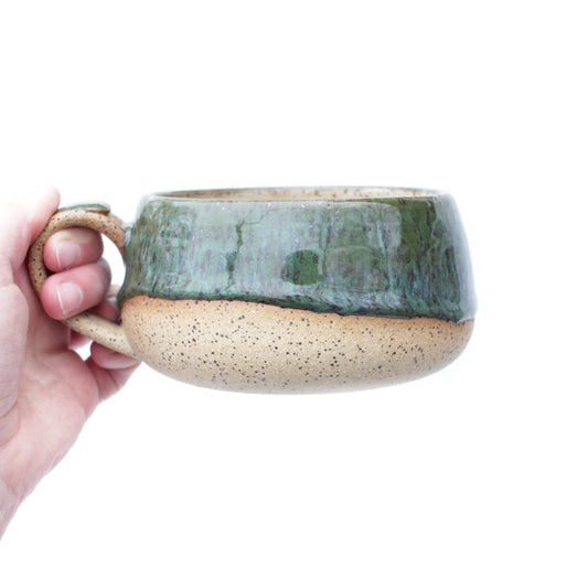 Forest Green Speckled Stoneware Mug