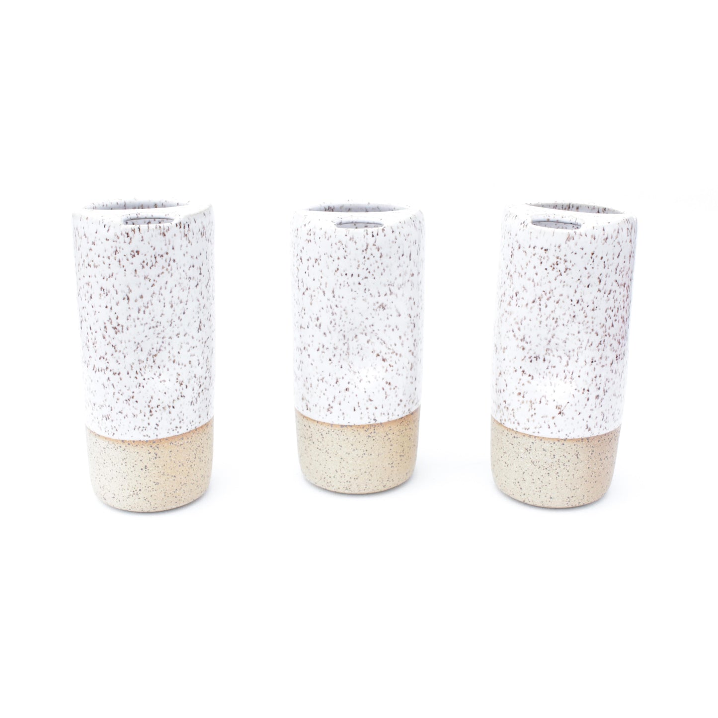 Vanilla Bean Speckled Stoneware Travel Mug
