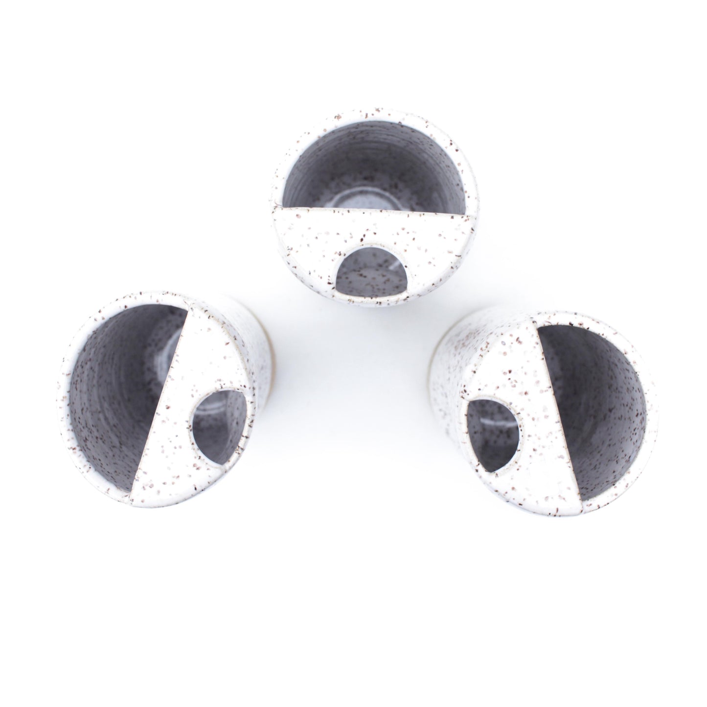 Vanilla Bean Speckled Stoneware Travel Mug