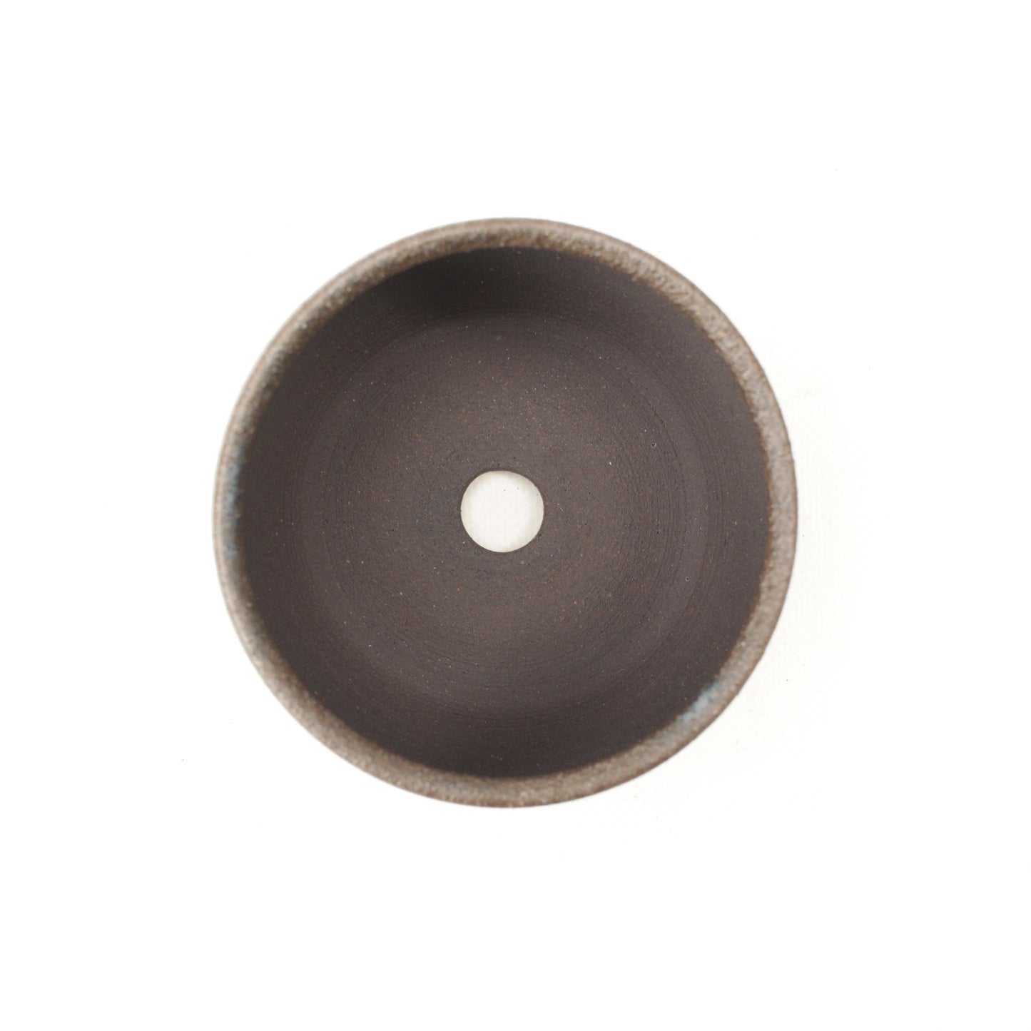 3.75" Blue Black Stoneware Planter Pot