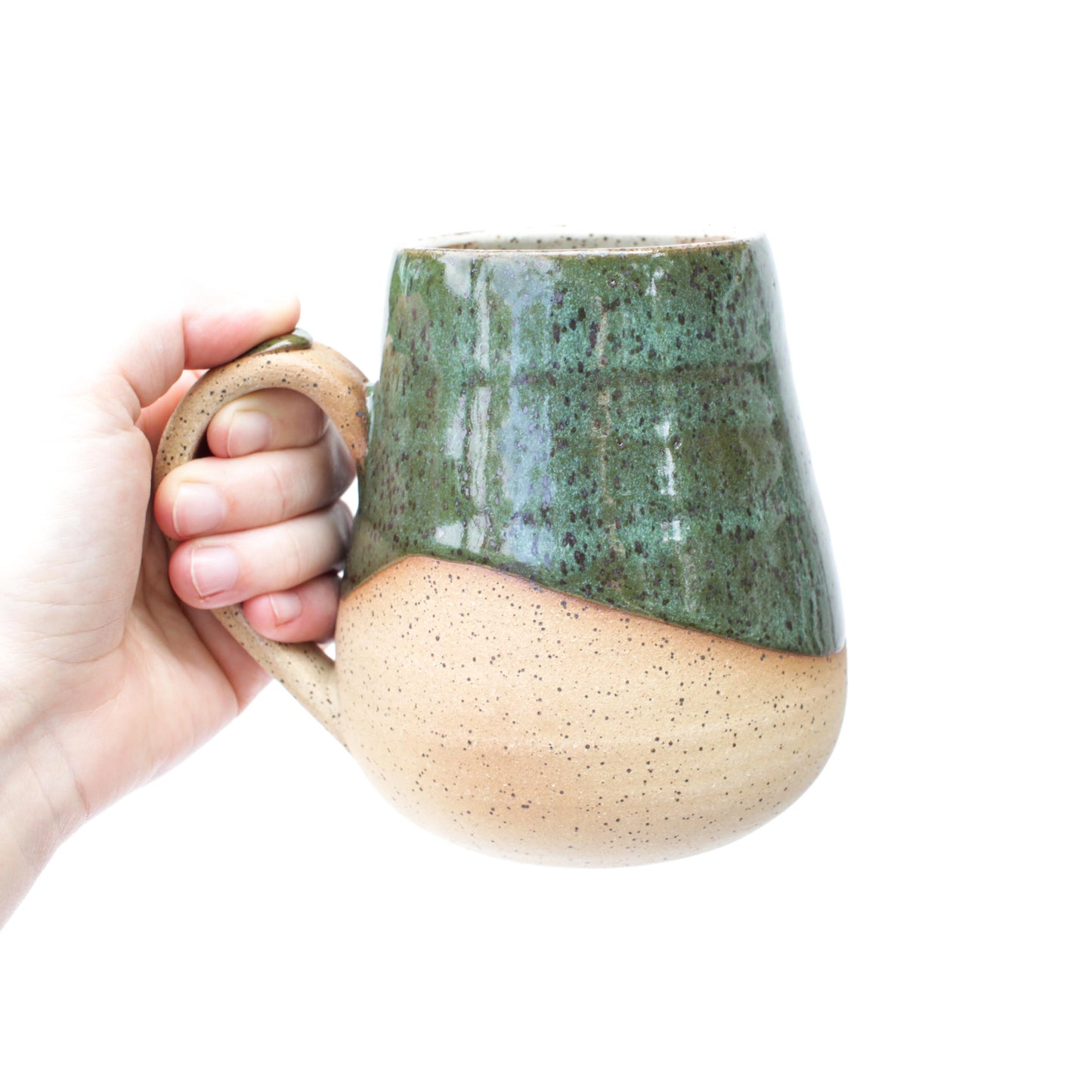 Forest Green Speckled Stoneware Mug