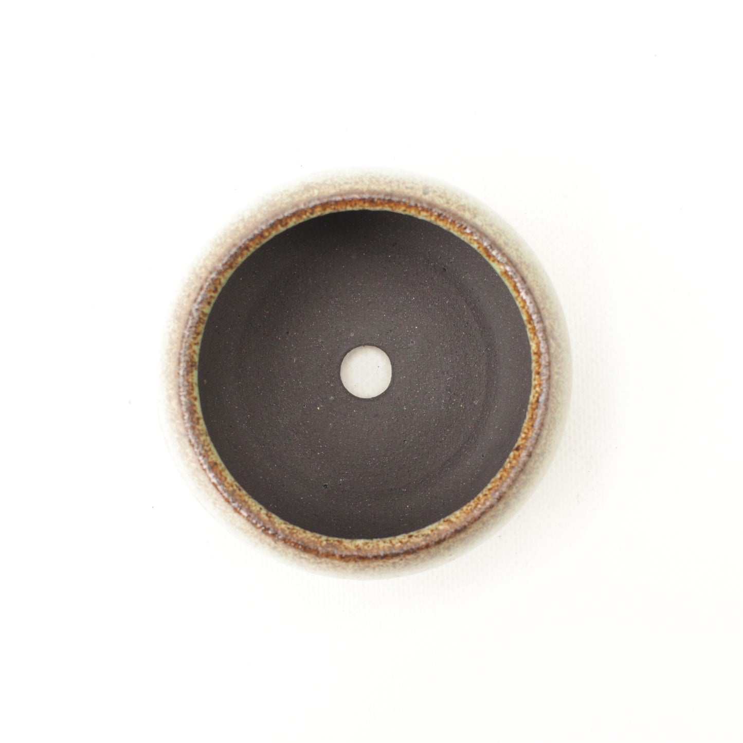 3.75" Mint Black Stoneware Planter Pot