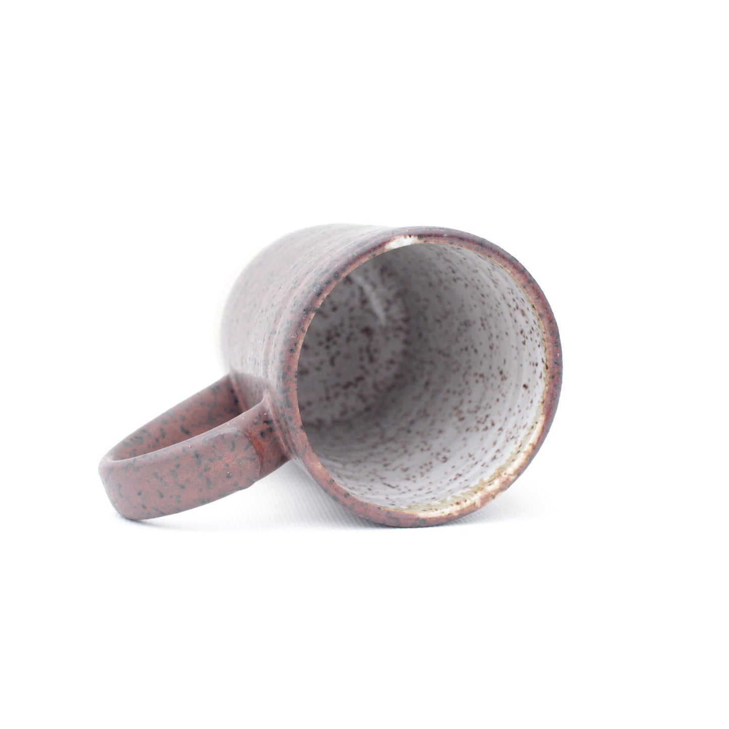 Rust Red Tall Speckled Stoneware Mug