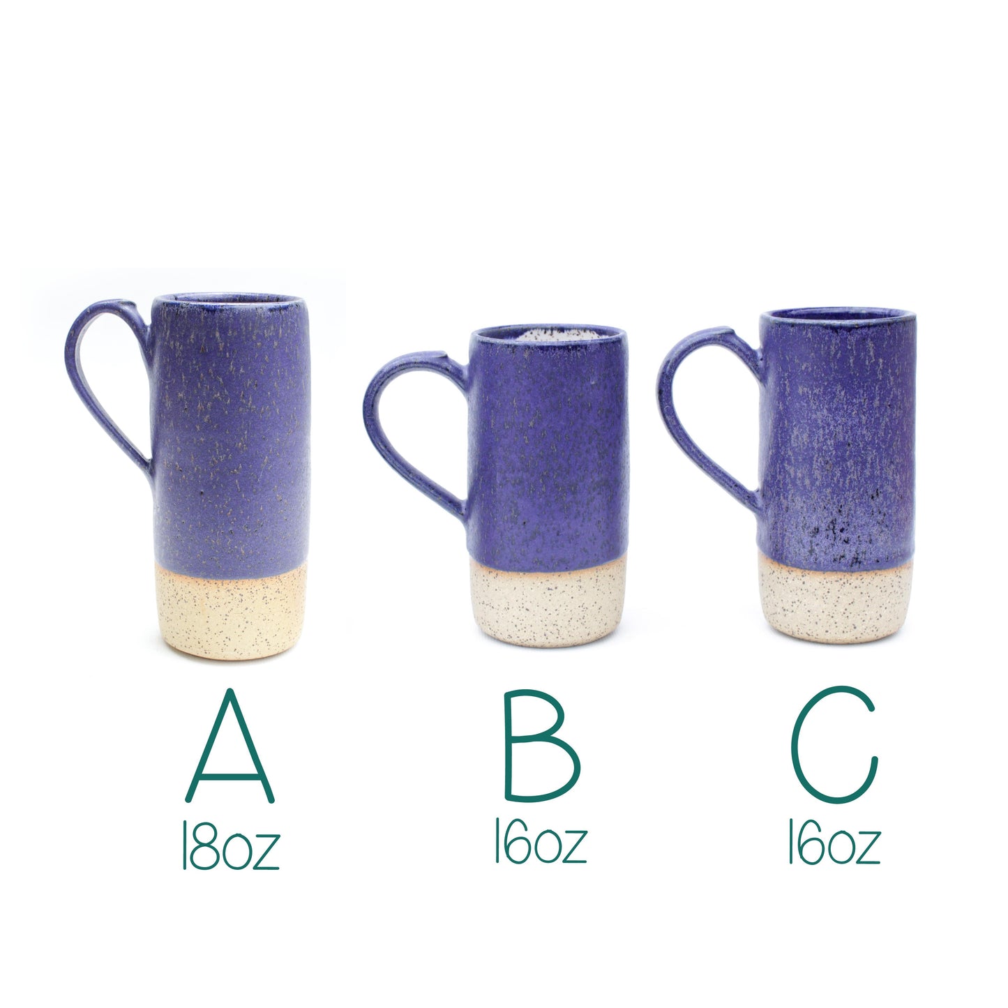 Blueberry Tall Speckled Stoneware Mug