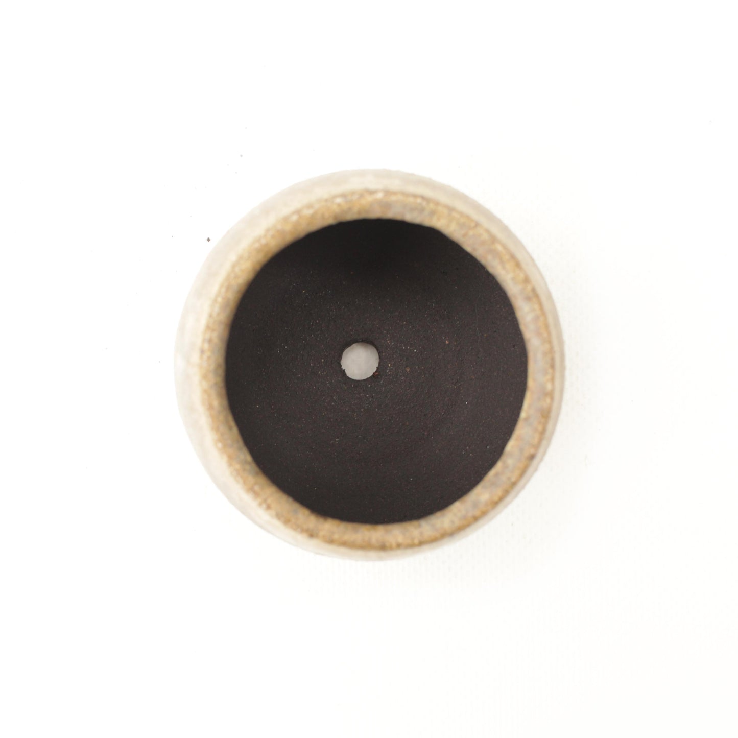 2.75" Pastel Black Stoneware Planter Pot