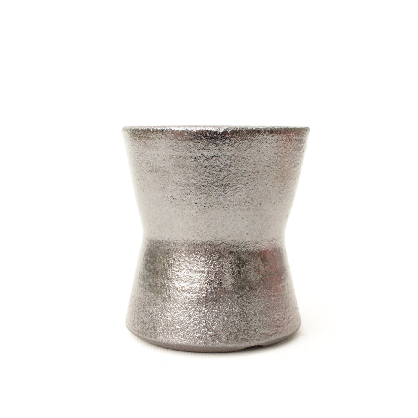 3" Metallic Black Stoneware Planter Pot