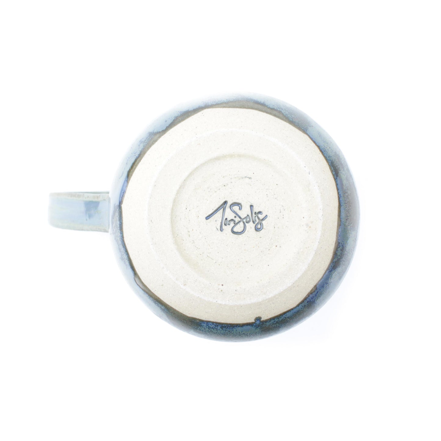 Blue Green Stoneware Mug