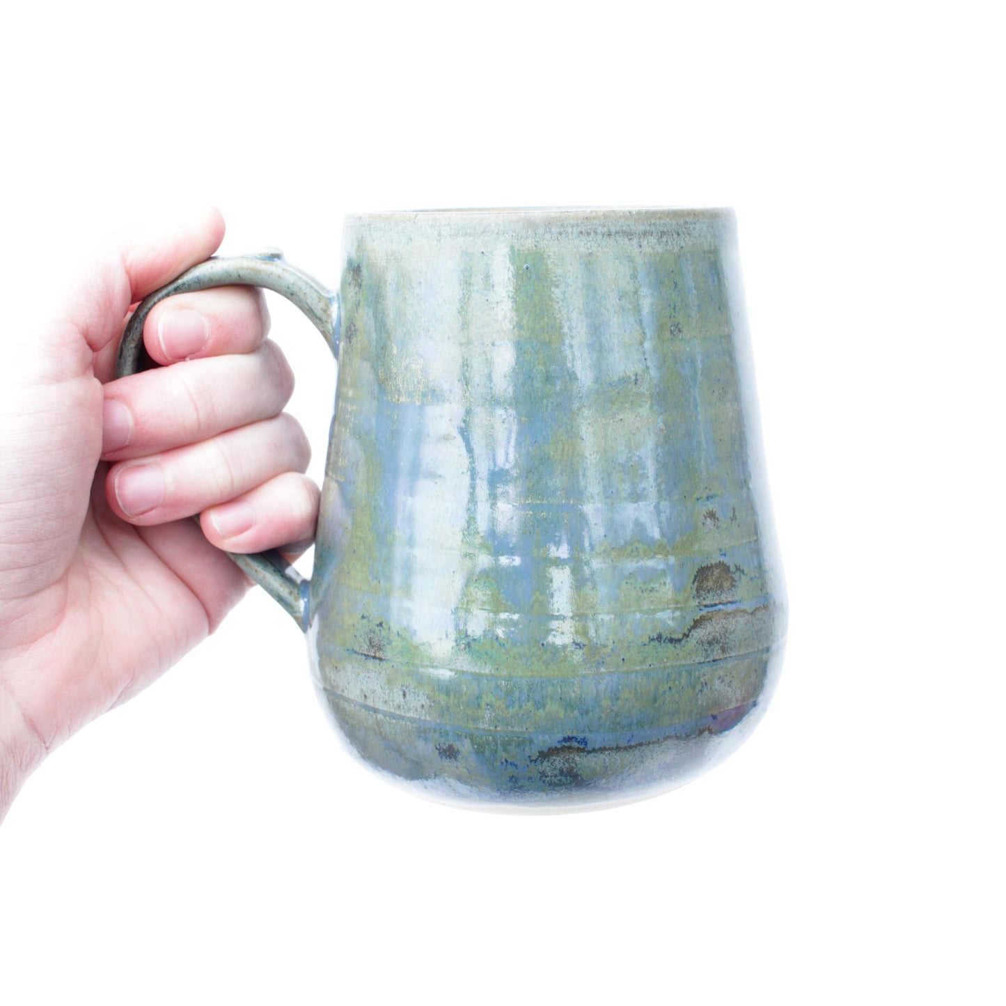 Blue Green Stoneware Mug