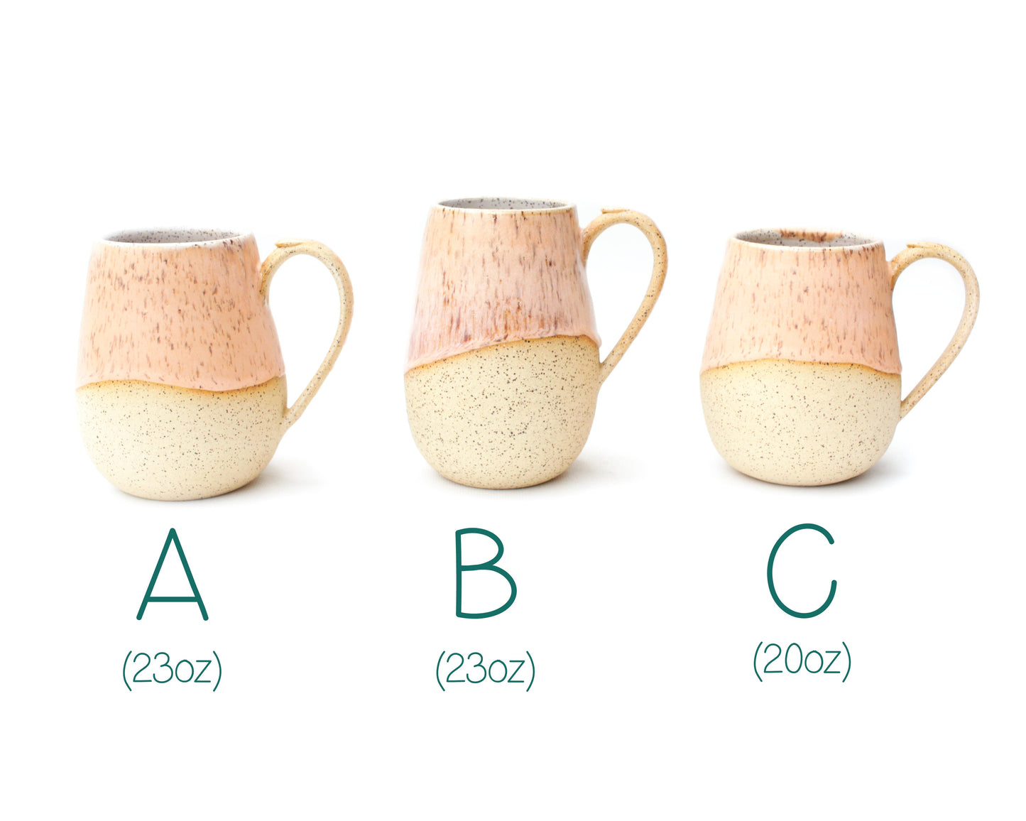 Orange Creamsicle Speckled Stoneware Mug