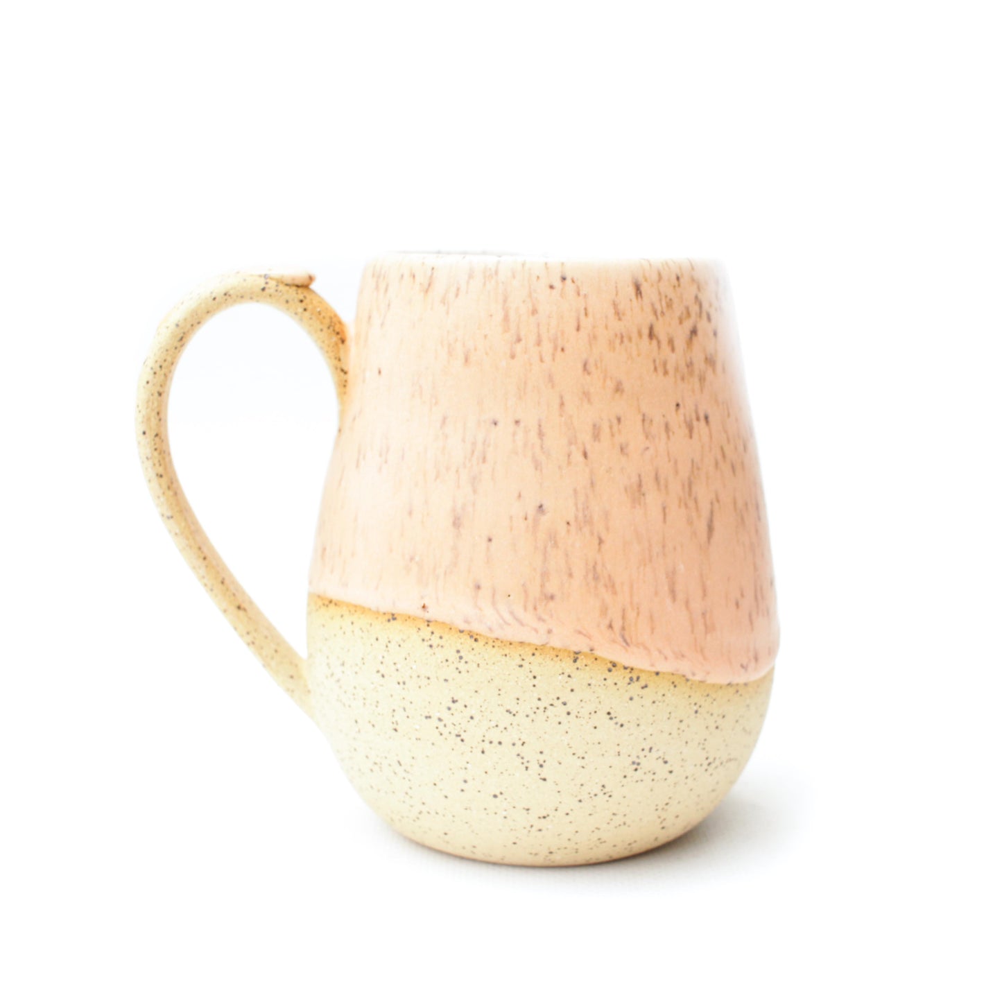 Orange Creamsicle Speckled Stoneware Mug