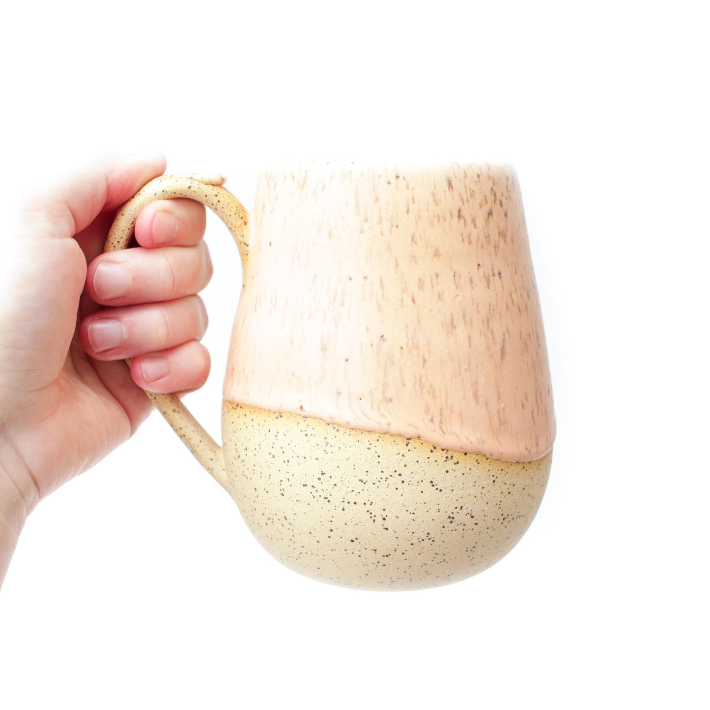 Orange Creamsicle Speckled Stoneware Mug