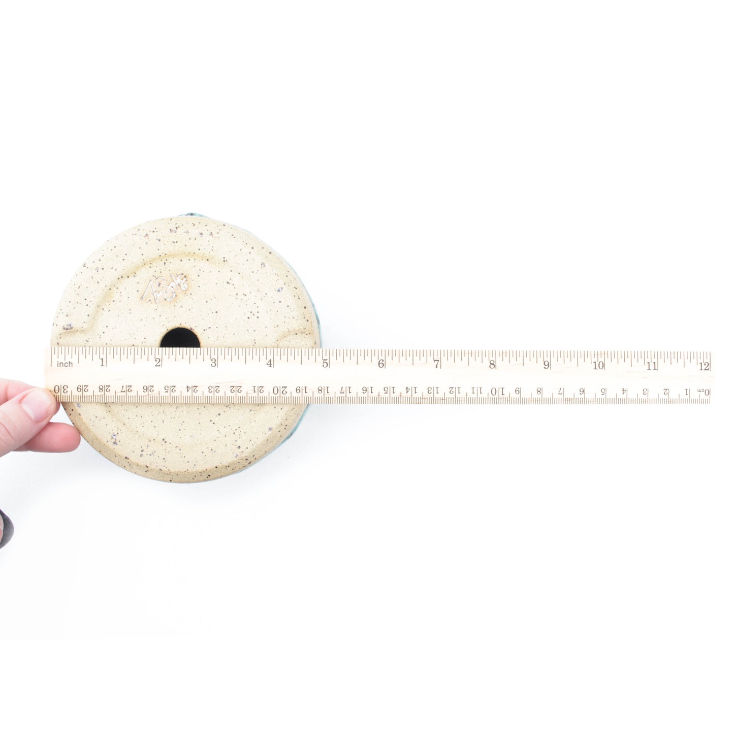 4.75" Blue Raspberry Speckled Stoneware Planter Pot