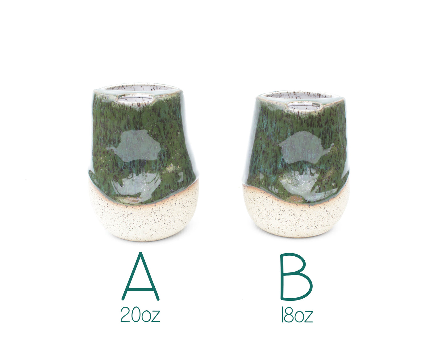 Forest Green Cozy Speckled Stoneware Sip-Top Thumb Tumbler
