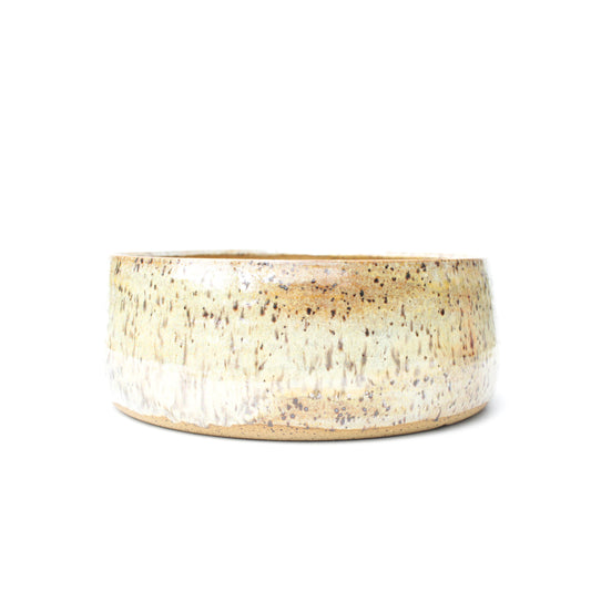 7.5" Iridescent Speckled Stoneware Bonsai Pot