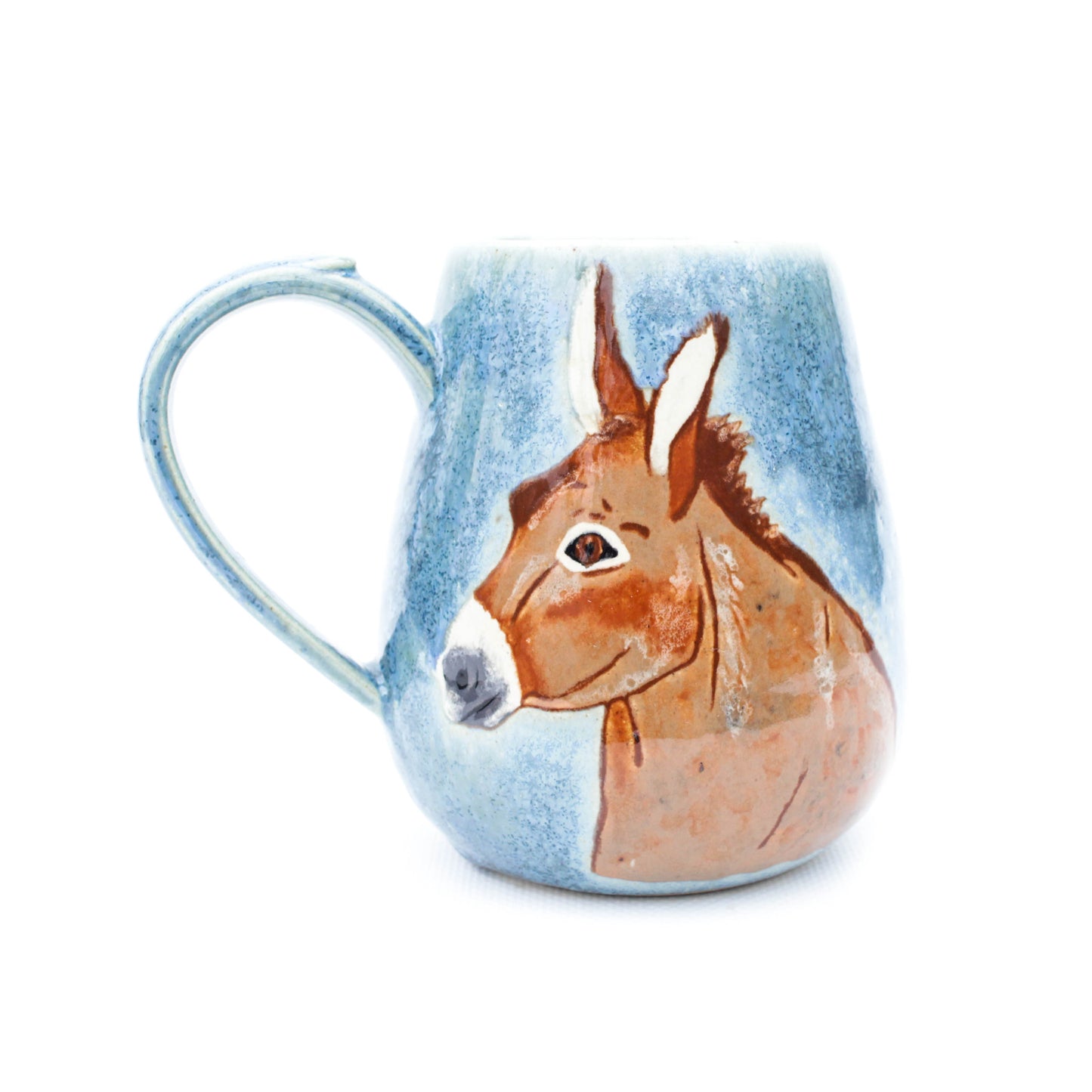 Donkey Blue Stoneware Mug