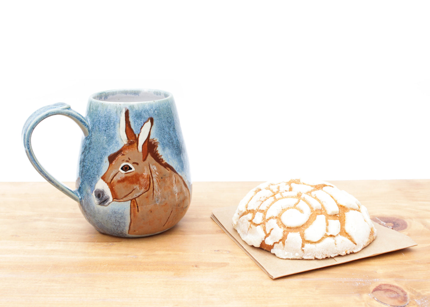 Donkey Blue Stoneware Mug