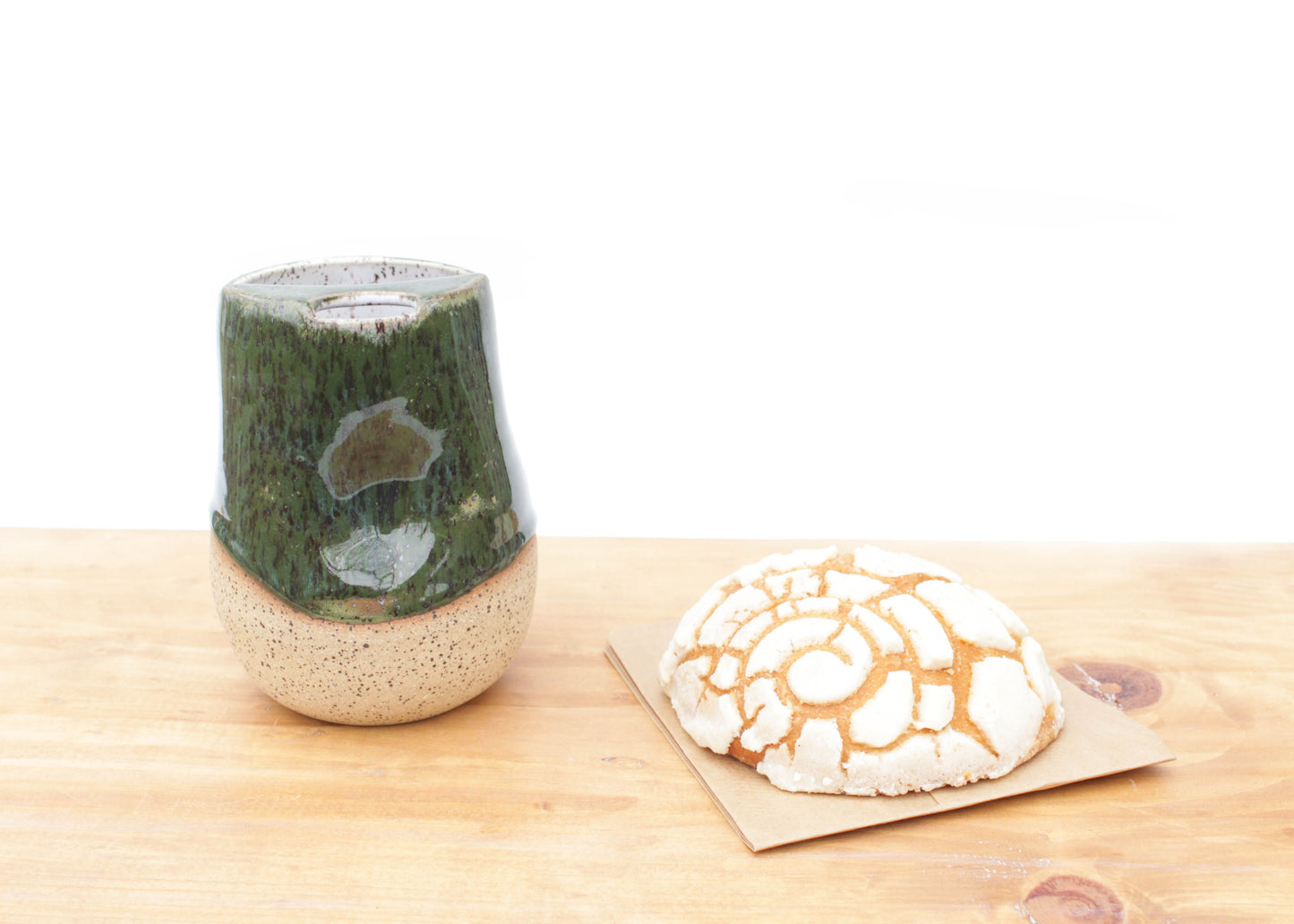 Forest Green Cozy Speckled Stoneware Sip-Top Thumb Tumbler