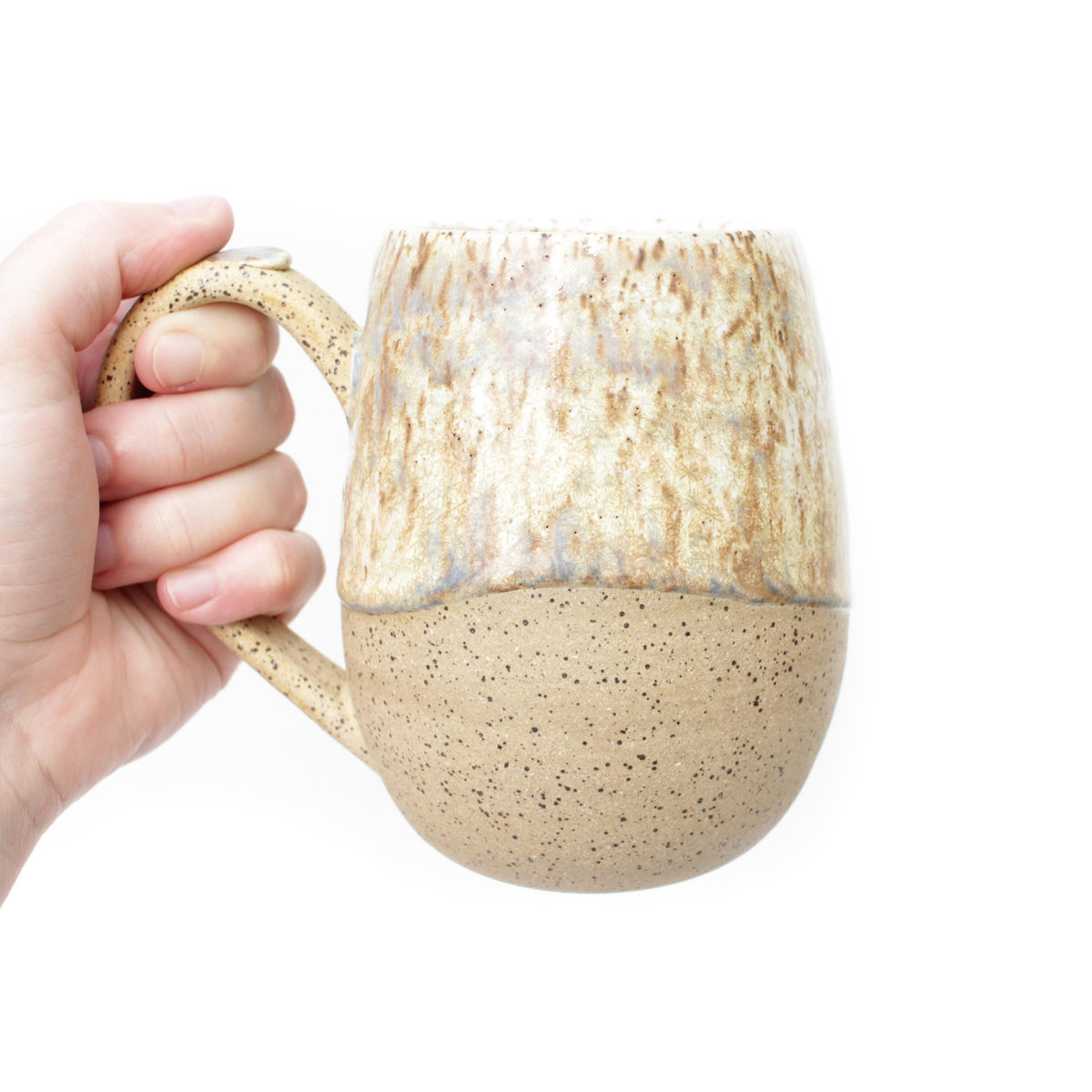 Crystal Cream Speckled Stoneware Mug