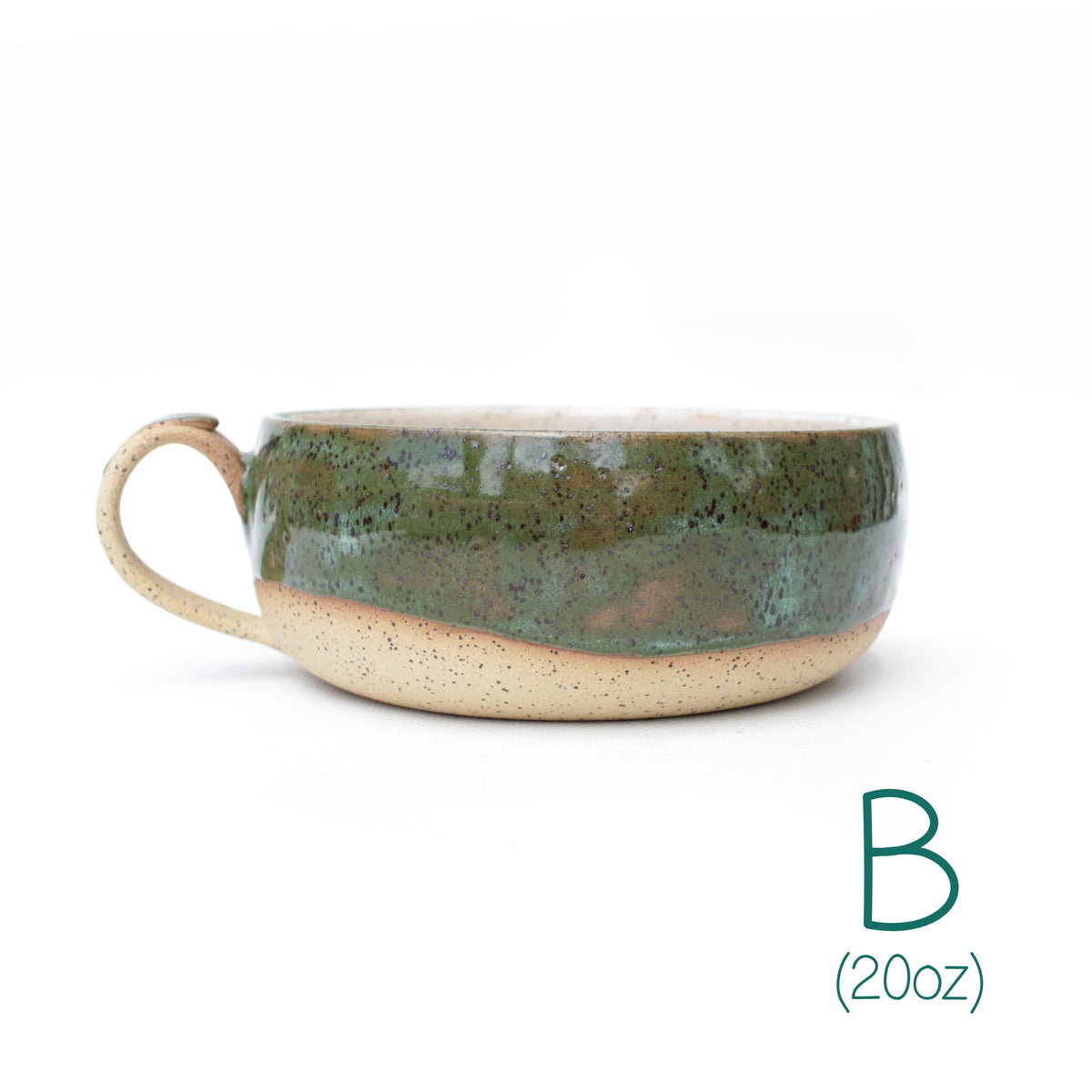 Forest Green Speckled Stoneware Mug