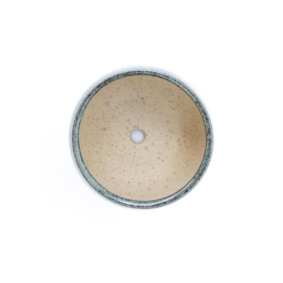 3" Blue Speckled Stoneware Planter Pot