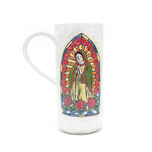 Virgen de Guadalupe Stoneware Mug with Handle