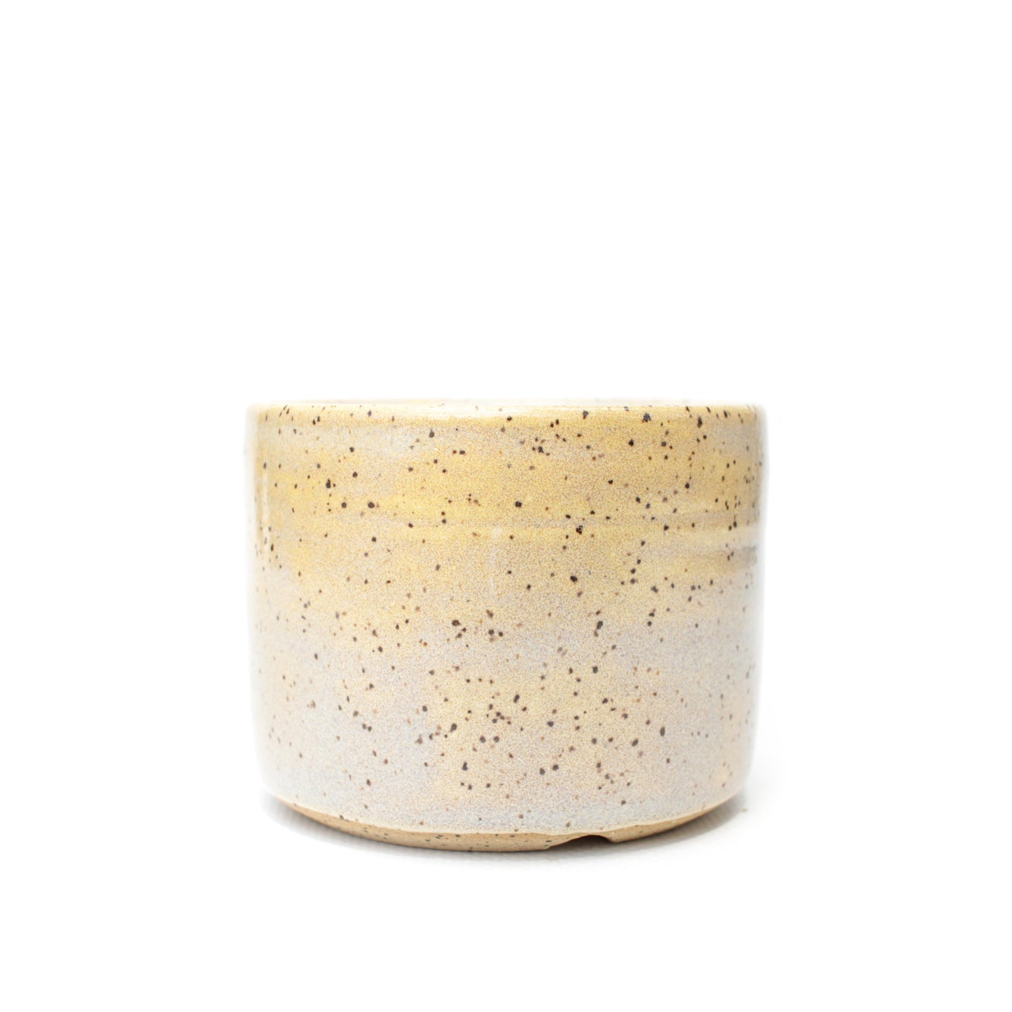3.25" Buff Speckled Stoneware Planter Pot