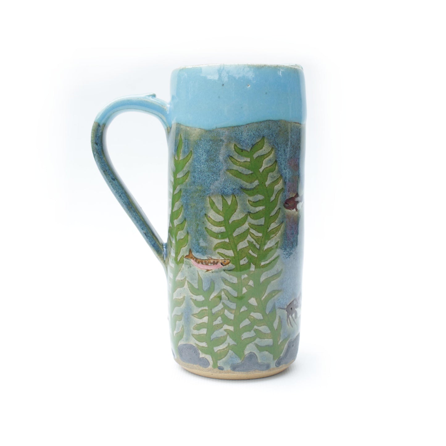 Spinosaurus Dinosaur Skinny Stoneware Travel Mug with Handle