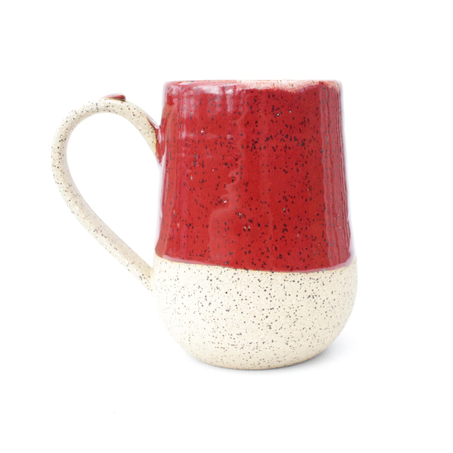 Red Speckled Stoneware Mug