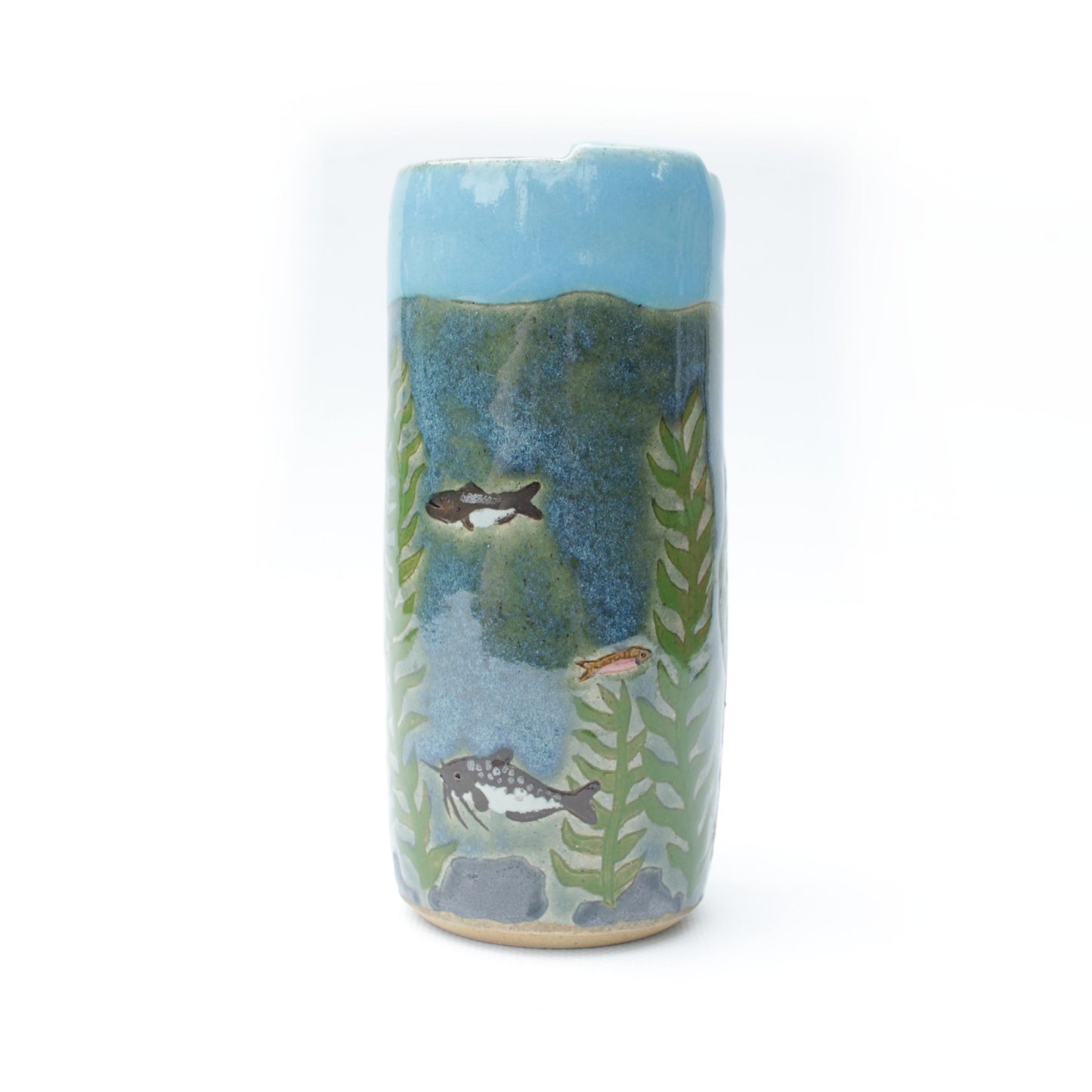 Spinosaurus Dinosaur Skinny Stoneware Travel Mug with Handle