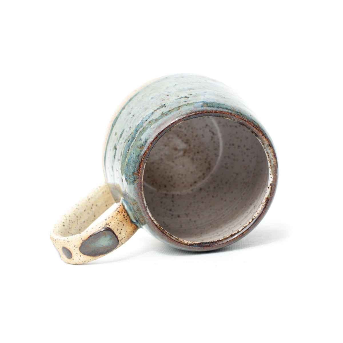 Blue Speckled Stoneware Mug