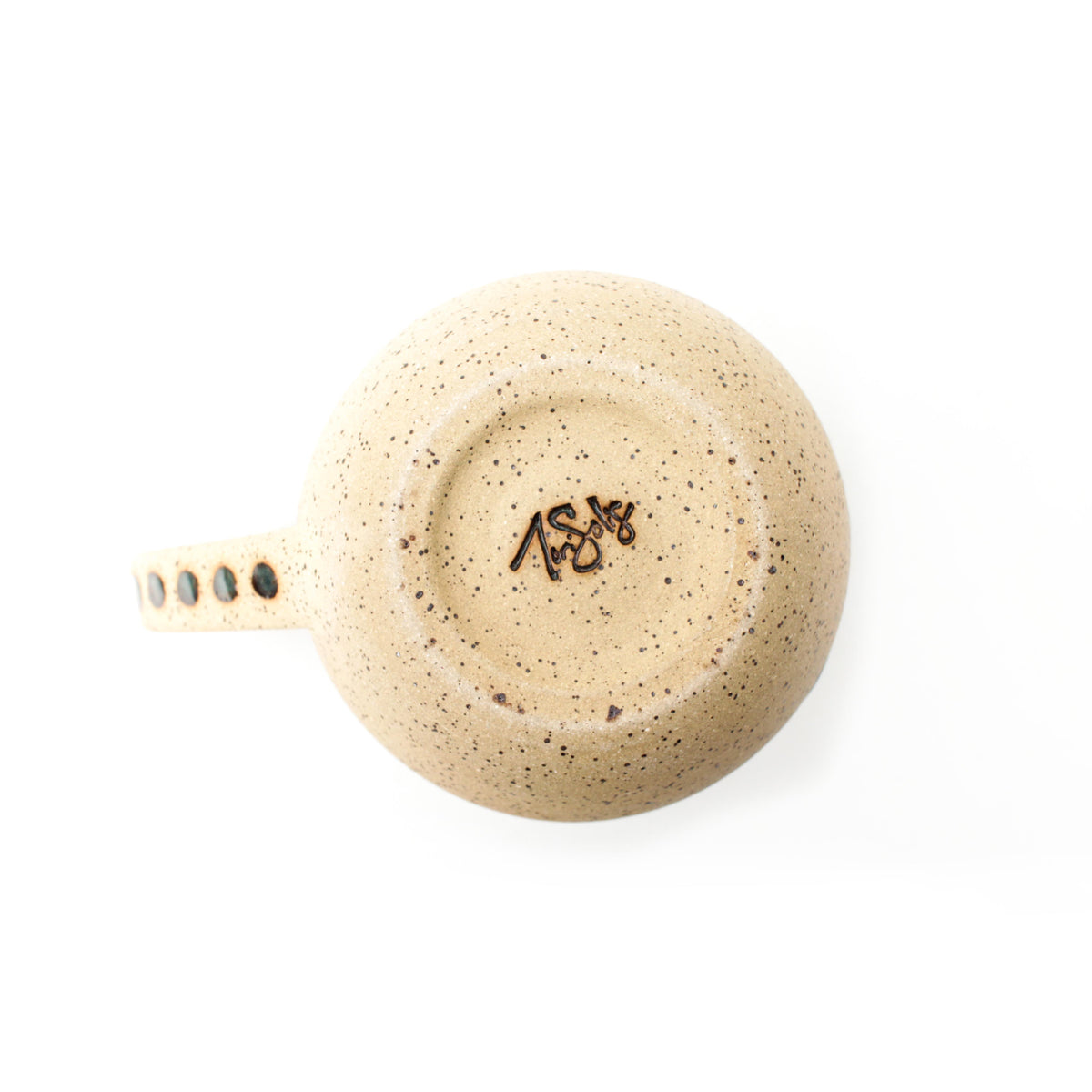 Blue Speckled Stoneware Mug