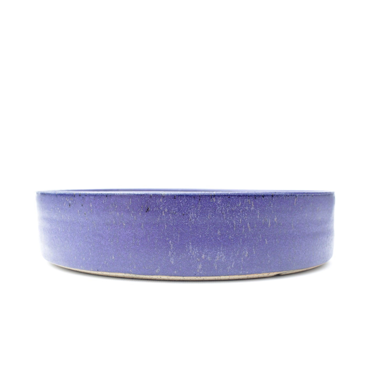 9.5" Blue Indigo Speckled Stoneware Bonsai Pot