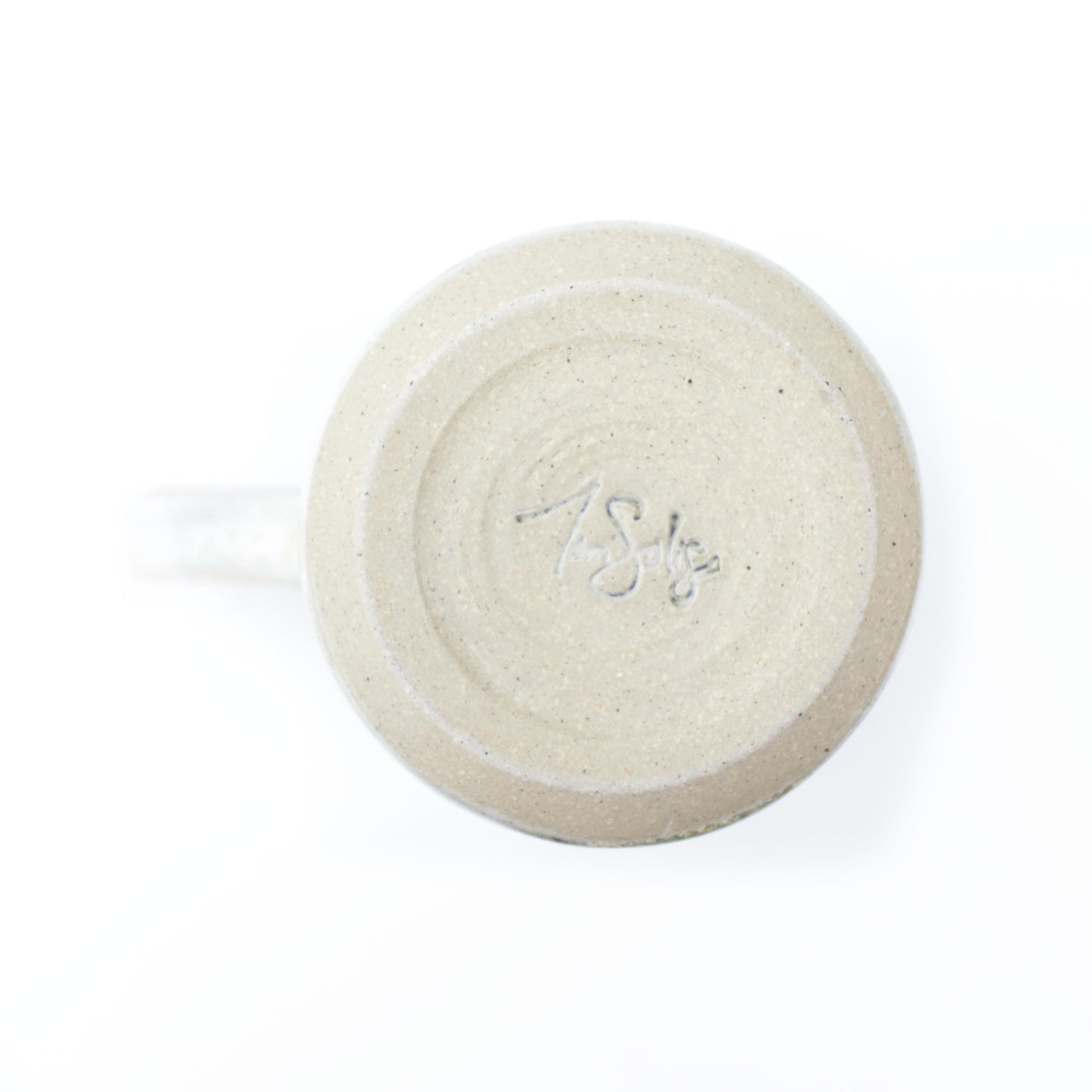 Green Dragon Stoneware Mug with Handle