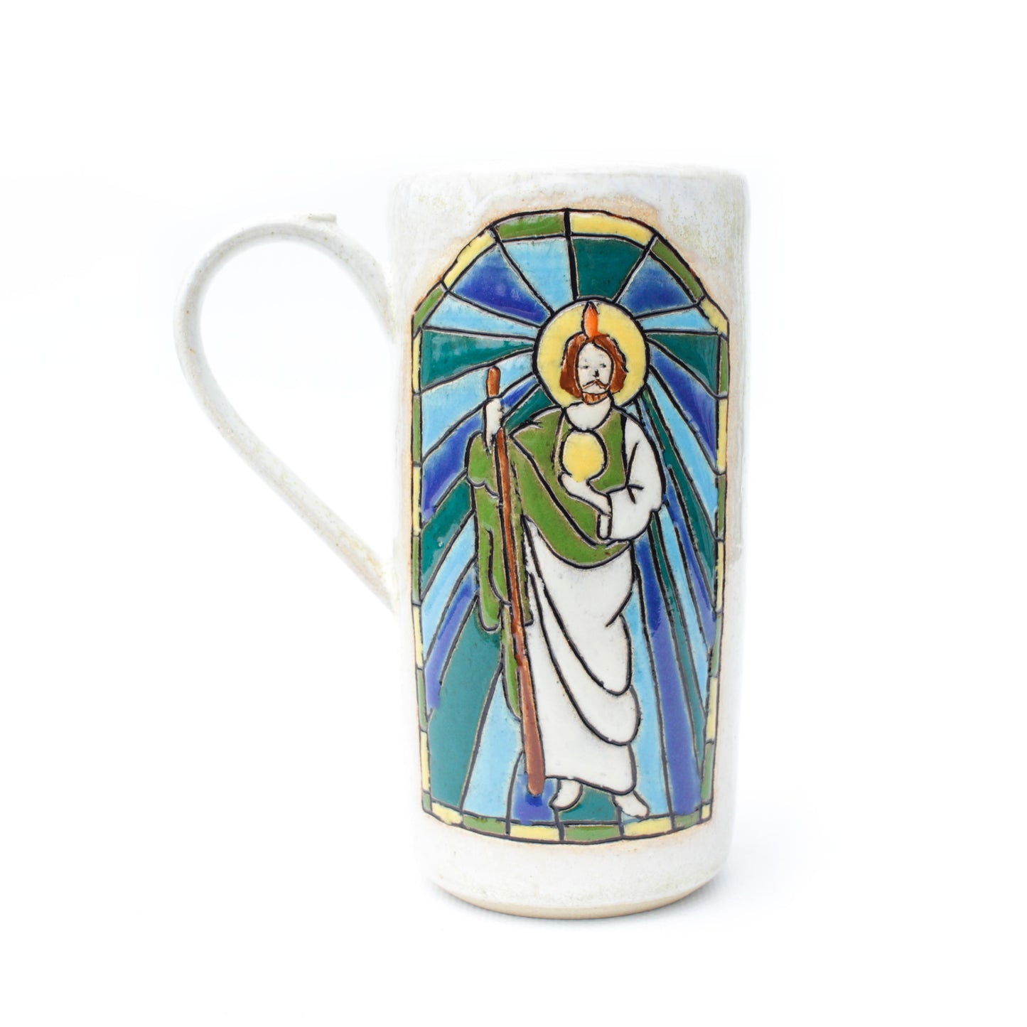 Saint Jude Stoneware Mug with Handle